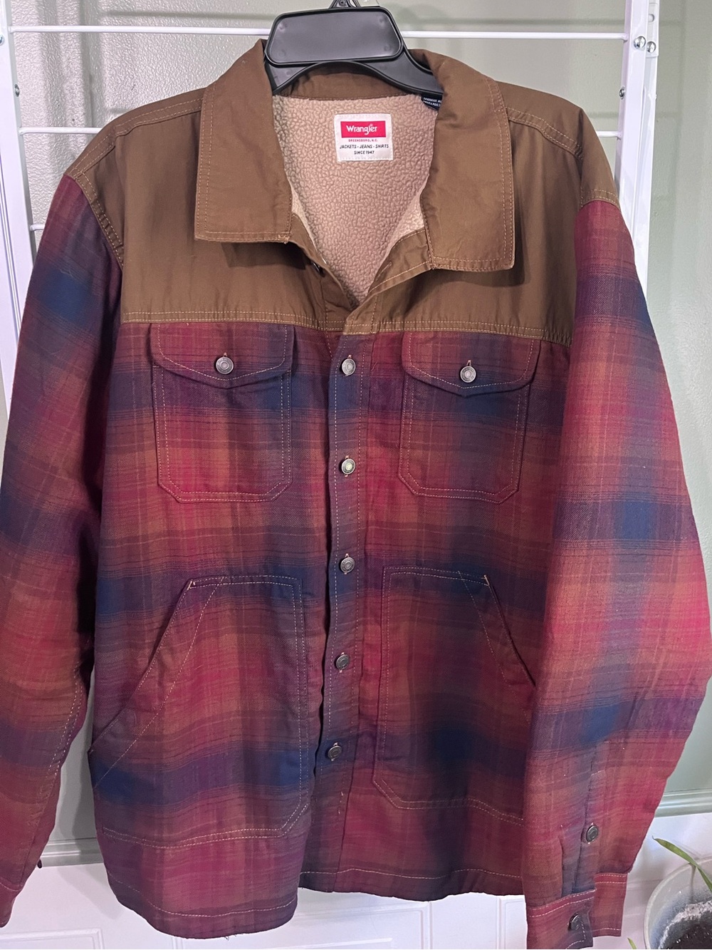 Wrangler button up jacket